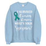 Ovarian Cancer Awareness I Survived, What's Your Superpower? Sweater - The Awareness Store