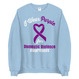 Domestic Violence Awareness I Wear Purple Sweater