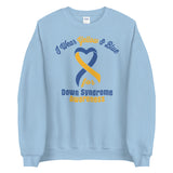 Down Syndrome Awareness I Wear Yellow & Blue Sweater - The Awareness Store