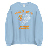 Leukemia Awareness I Wear Orange Sweater