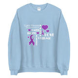 Cystic Fibrosis Awareness Faith, Hope, Courage Sweater