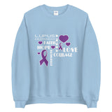 Lupus Awareness Faith, Hope, Courage Sweater