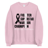 Melanoma Awareness Fighter, Superstar, Warrior, Champion, Hero Sweater