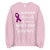 Pancreatic Cancer Awareness I Survived, What's Your Superpower? Sweater - The Awareness Store