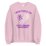 Cystic Fibrosis Awareness I Wear Purple Sweater