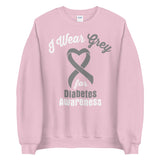 Diabetes Awareness I Wear Grey Sweater