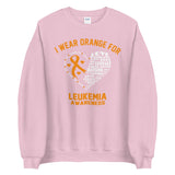 Leukemia Awareness I Wear Orange Sweater