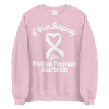 Multiple Myeloma Awareness I Wear Burgundy Sweater