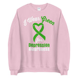Depression Awareness I Wear Green Sweater