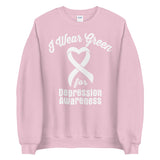 Depression Awareness I Wear Green Sweater - The Awareness Store