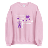 Cystic Fibrosis Awareness Faith, Hope, Courage Sweater