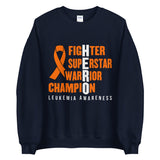 Leukemia Awareness Fighter, Superstar, Warrior, Champion, Hero Sweater