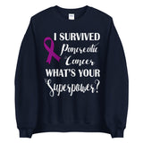 Pancreatic Cancer Awareness I Survived, What's Your Superpower? Sweater - The Awareness Store