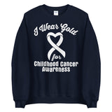 Childhood Cancer Awareness I Wear Gold Sweater - The Awareness Store