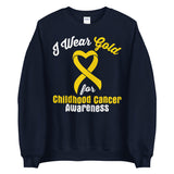 Childhood Cancer Awareness I Wear Gold Sweater