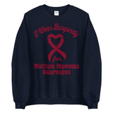 Multiple Myeloma Awareness I Wear Burgundy Sweater