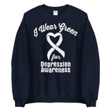 Depression Awareness I Wear Green Sweater - The Awareness Store