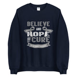 Brain Cancer Awareness Believe & Hope for a Cure Sweater