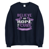 Fibromyalgia Awareness Believe & Hope for a Cure Sweater