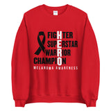 Melanoma Awareness Fighter, Superstar, Warrior, Champion, Hero Sweater