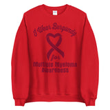 Multiple Myeloma Awareness I Wear Burgundy Sweater