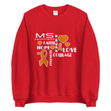 Multiple Sclerosis Awareness Faith, Hope, Courage Sweater