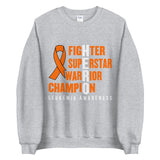 Leukemia Awareness Fighter, Superstar, Warrior, Champion, Hero Sweater