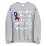 Pancreatic Cancer Awareness I Survived, What's Your Superpower? Sweater - The Awareness Store