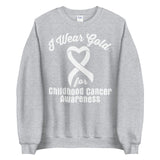 Childhood Cancer Awareness I Wear Gold Sweater - The Awareness Store