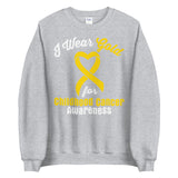 Childhood Cancer Awareness I Wear Gold Sweater