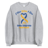 Down Syndrome Awareness I Wear Yellow & Blue Sweater - The Awareness Store
