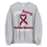 Multiple Myeloma Awareness I Wear Burgundy Sweater