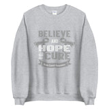 Brain Cancer Awareness Believe & Hope for a Cure Sweater