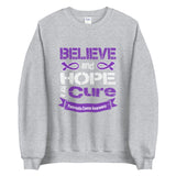 Pancreatic Cancer Awareness Believe & Hope for a Cure Sweater