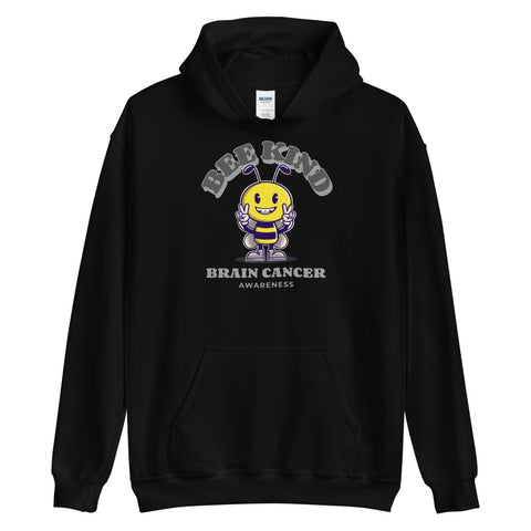 Brain Cancer Awareness Bee Kind Hoodie - The Awareness Store