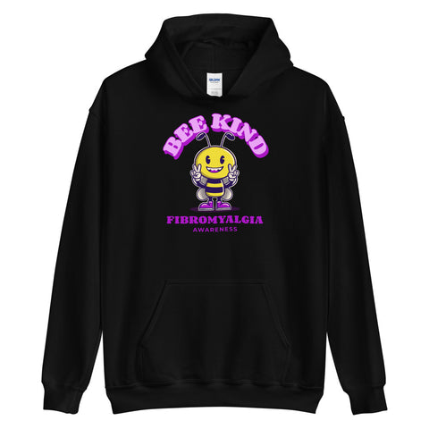 Fibromyalgia Awareness Bee Kind Hoodie - The Awareness Store
