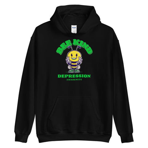 Depression Awareness Bee Kind Hoodie - The Awareness Store