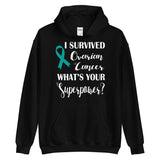 Ovarian Cancer Awareness I Survived, What's Your Superpower? Hoodie - The Awareness Store
