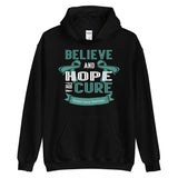 Ovarian Cancer Awareness Believe & Hope for a Cure Hoodie - The Awareness Store