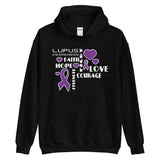 Lupus Awareness Faith, Hope, Courage Hoodie