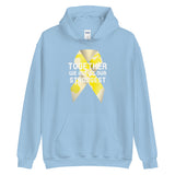 Childhood Cancer Awareness Together We Are at Our Strongest Hoodie - The Awareness Store