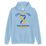 Down Syndrome Awareness I Wear Yellow & Blue Hoodie