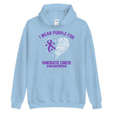Pancreatic Cancer Awareness I Wear Purple Hoodie