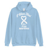 PTSD Awareness I Wear Teal Hoodie - The Awareness Store