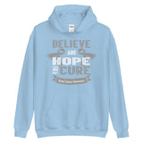 Brain Cancer Awareness Believe & Hope for a Cure Hoodie