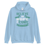 Ovarian Cancer Awareness Believe & Hope for a Cure Hoodie - The Awareness Store