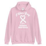 Diabetes Awareness I Wear Gray Hoodie - The Awareness Store