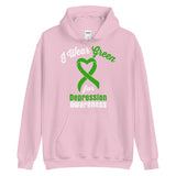 Depression Awareness I Wear Green Hoodie