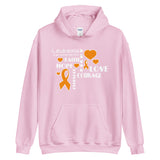 Leukemia Awareness Faith, Hope, Courage Hoodie