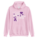 Lupus Awareness Faith, Hope, Courage Hoodie